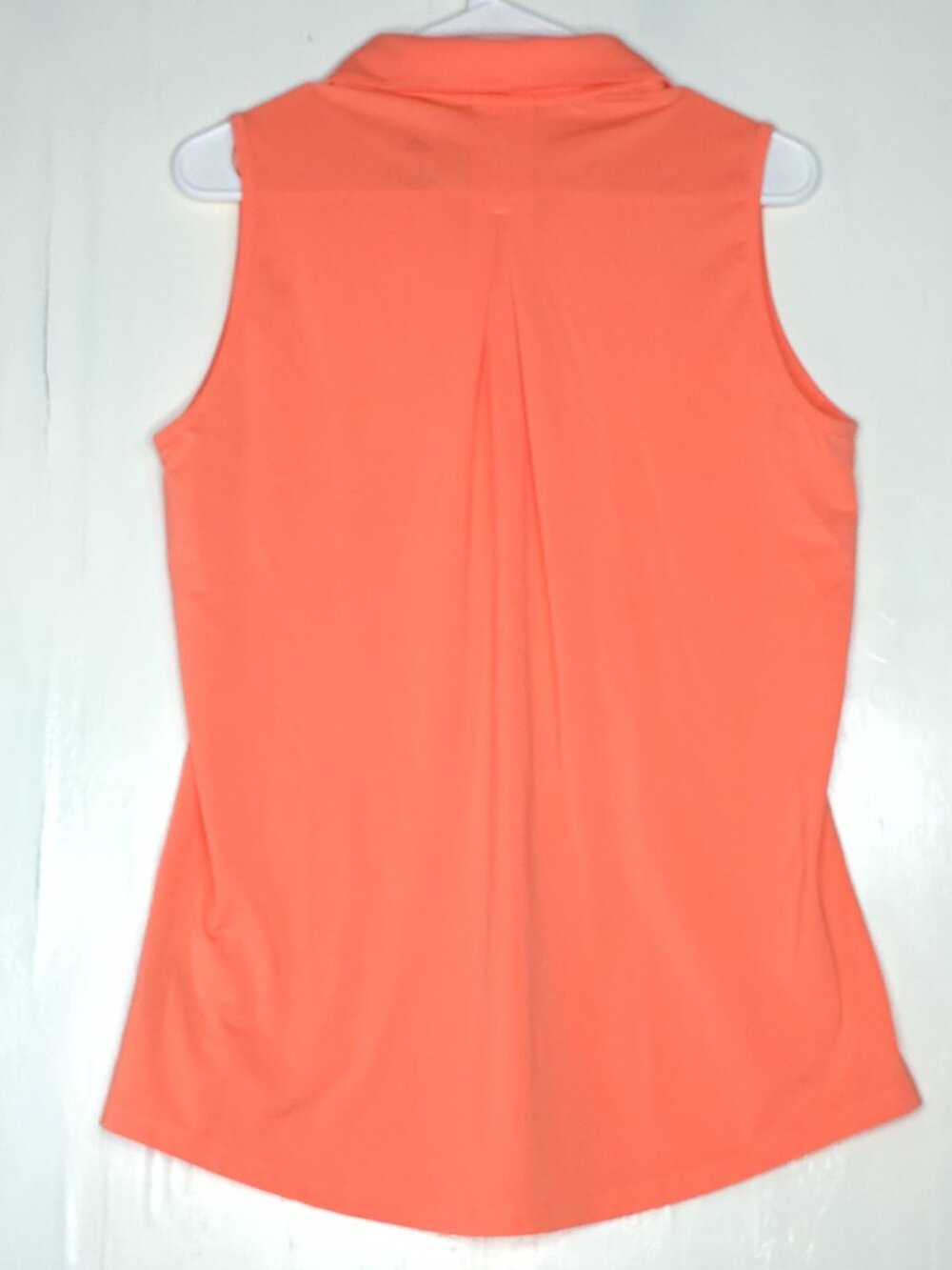 Adidas Primegreen Coral Sleeveless Golf Polo Women L Athleisure Activewear - Picture 6 of 9